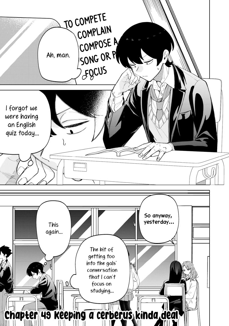The Gals Who Always Say Insane Things: My Daily Life at a Private Paranormal High School Chapter 49 page 1 - Chapter 49: Keeping a cerberus kinda deal