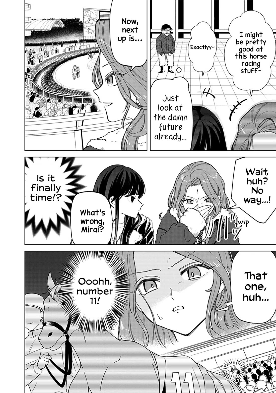 The Gals Who Always Say Insane Things: My Daily Life at a Private Paranormal High School Chapter 5 page 11 - Chapter 5: Having foresight, but gambling normally kinda deal