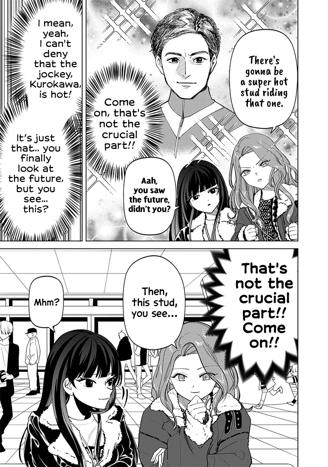 The Gals Who Always Say Insane Things: My Daily Life at a Private Paranormal High School Chapter 5 page 12 - Chapter 5: Having foresight, but gambling normally kinda deal