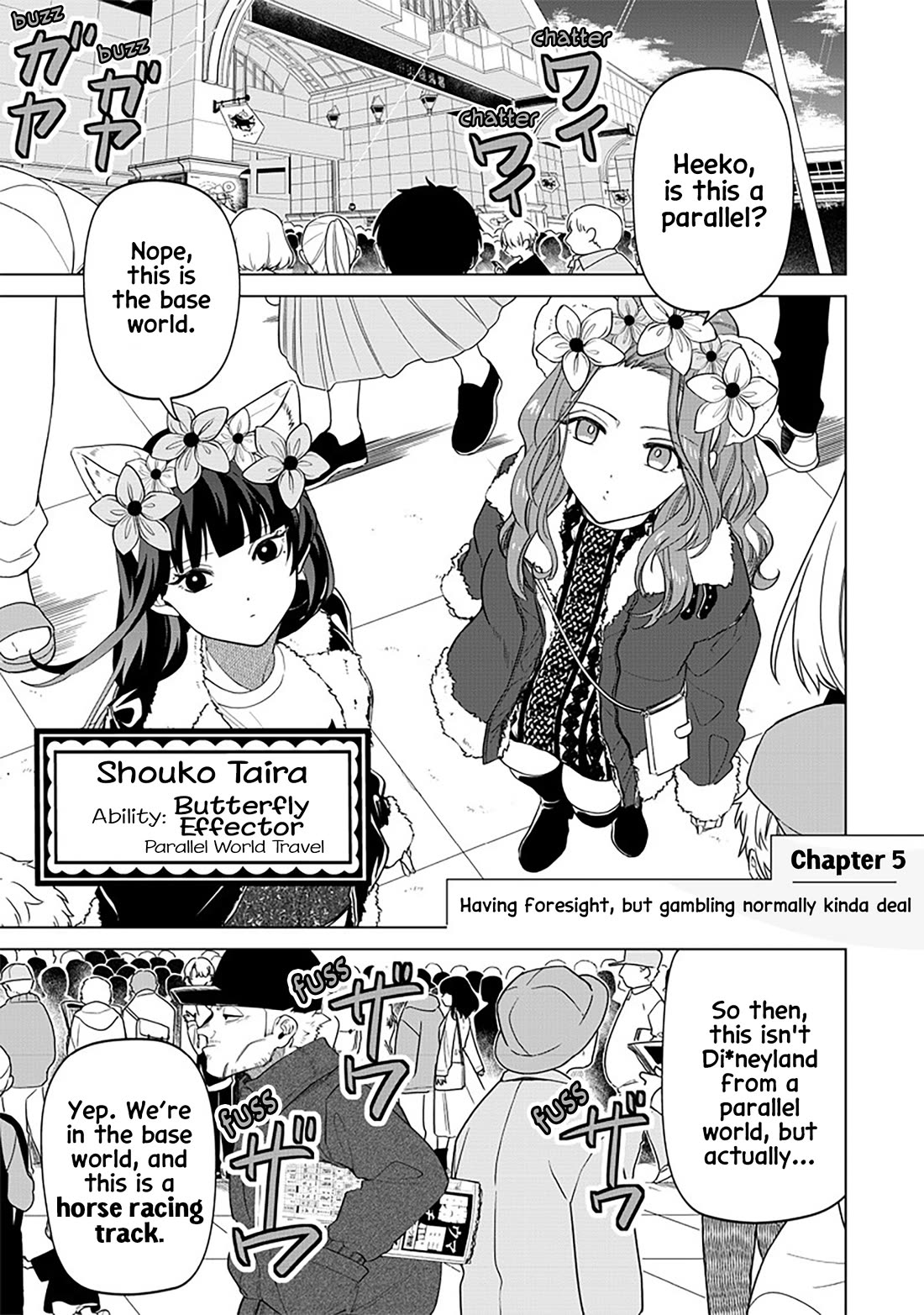 The Gals Who Always Say Insane Things: My Daily Life at a Private Paranormal High School Chapter 5 page 2 - Chapter 5: Having foresight, but gambling normally kinda deal