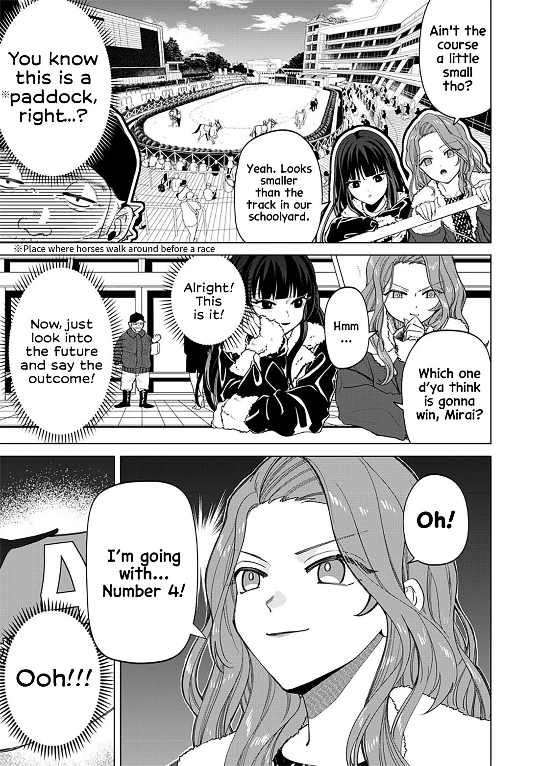 The Gals Who Always Say Insane Things: My Daily Life at a Private Paranormal High School Chapter 5 page 6 - Chapter 5: Having foresight, but gambling normally kinda deal