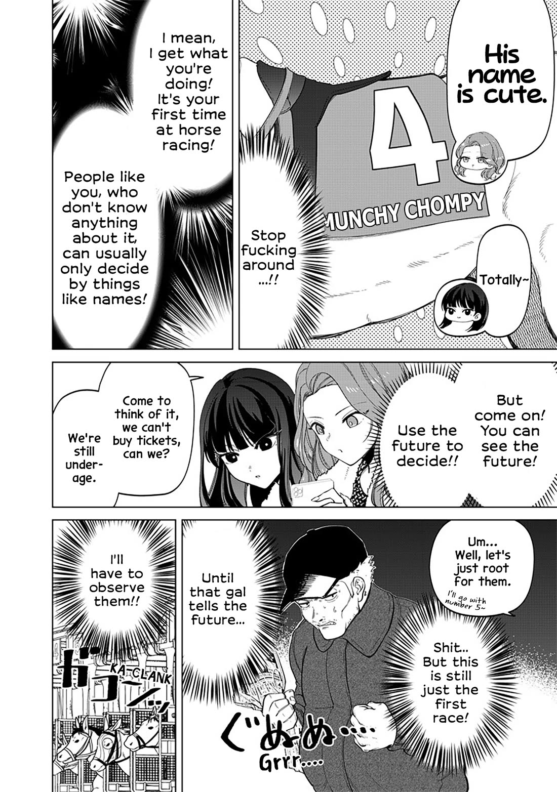 The Gals Who Always Say Insane Things: My Daily Life at a Private Paranormal High School Chapter 5 page 7 - Chapter 5: Having foresight, but gambling normally kinda deal