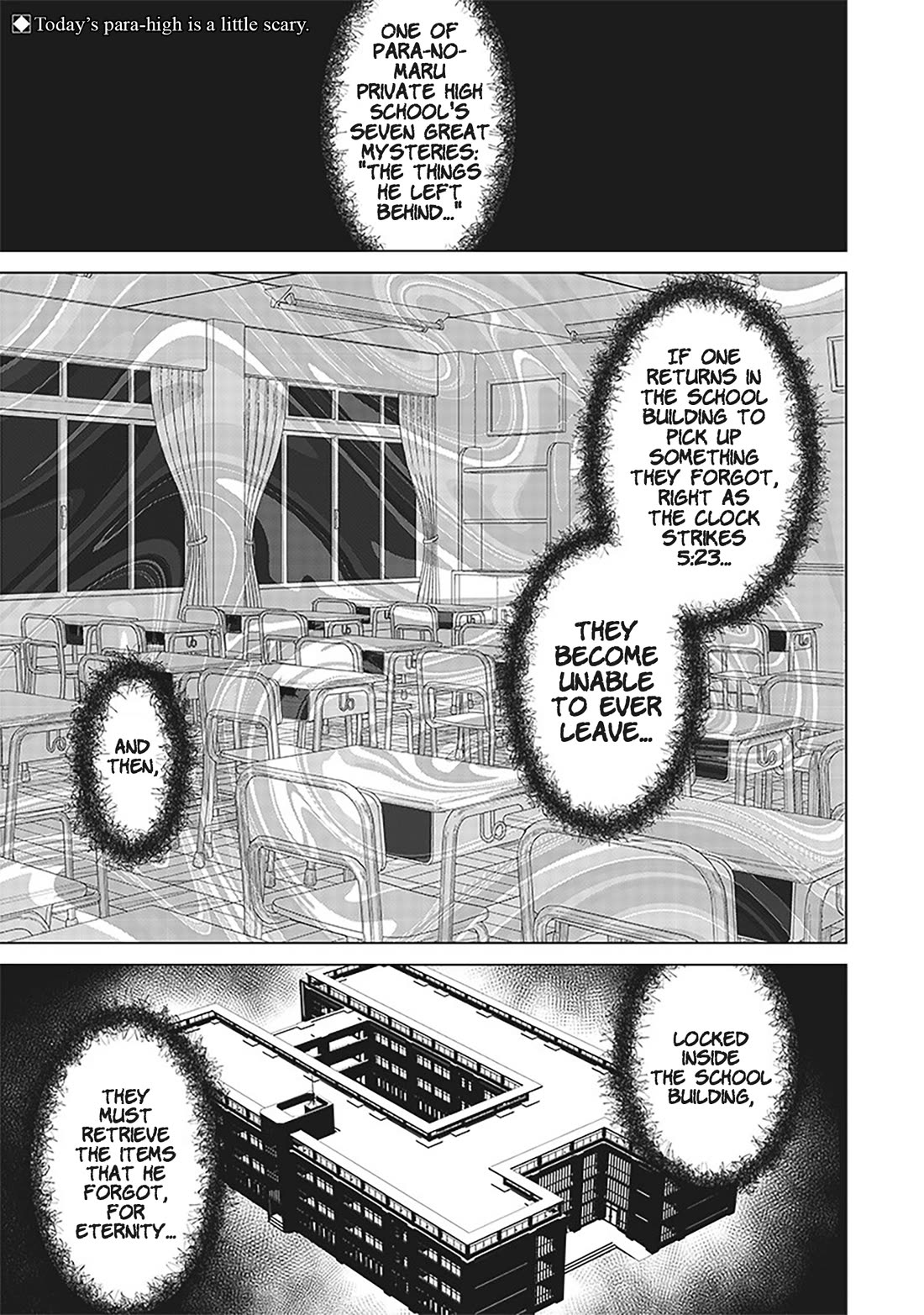The Gals Who Always Say Insane Things: My Daily Life at a Private Paranormal High School Chapter 6 page 1 - Chapter 6: Can't really leave kinda deal