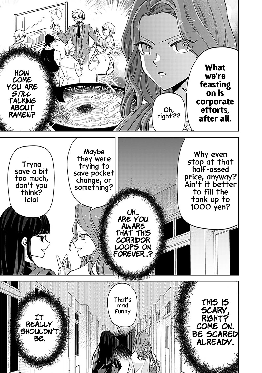 The Gals Who Always Say Insane Things: My Daily Life at a Private Paranormal High School Chapter 6 page 5 - Chapter 6: Can't really leave kinda deal
