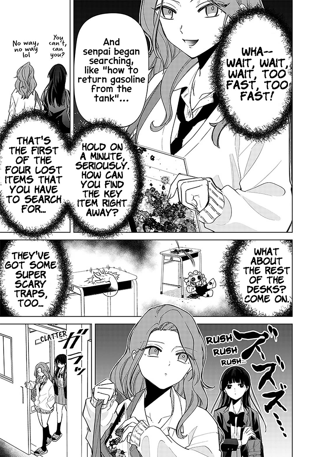 The Gals Who Always Say Insane Things: My Daily Life at a Private Paranormal High School Chapter 6 page 9 - Chapter 6: Can't really leave kinda deal