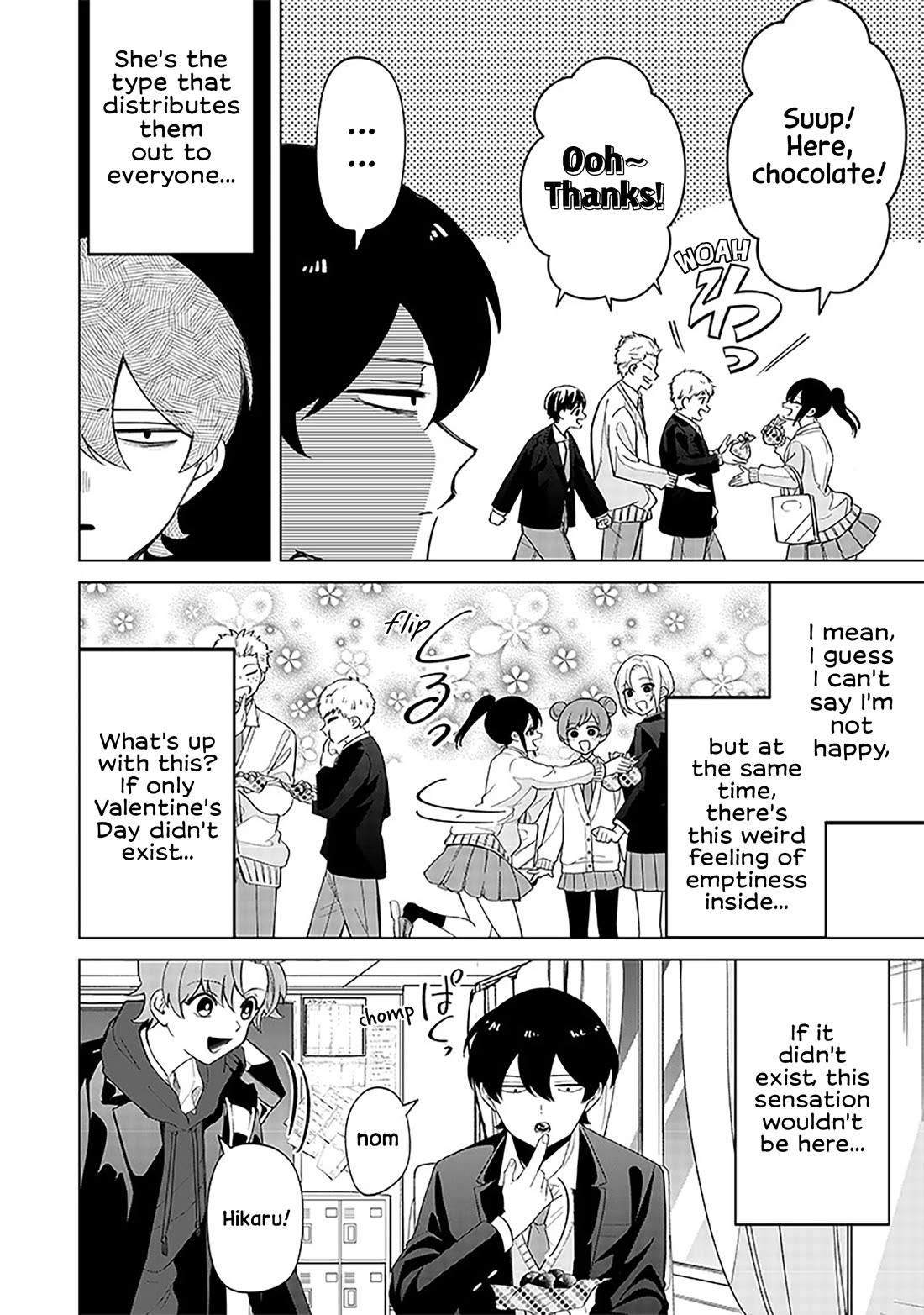 The Gals Who Always Say Insane Things: My Daily Life at a Private Paranormal High School Chapter 7 page 5 - Chapter 7: Giving valentine's chocolate to everyone kinda deal