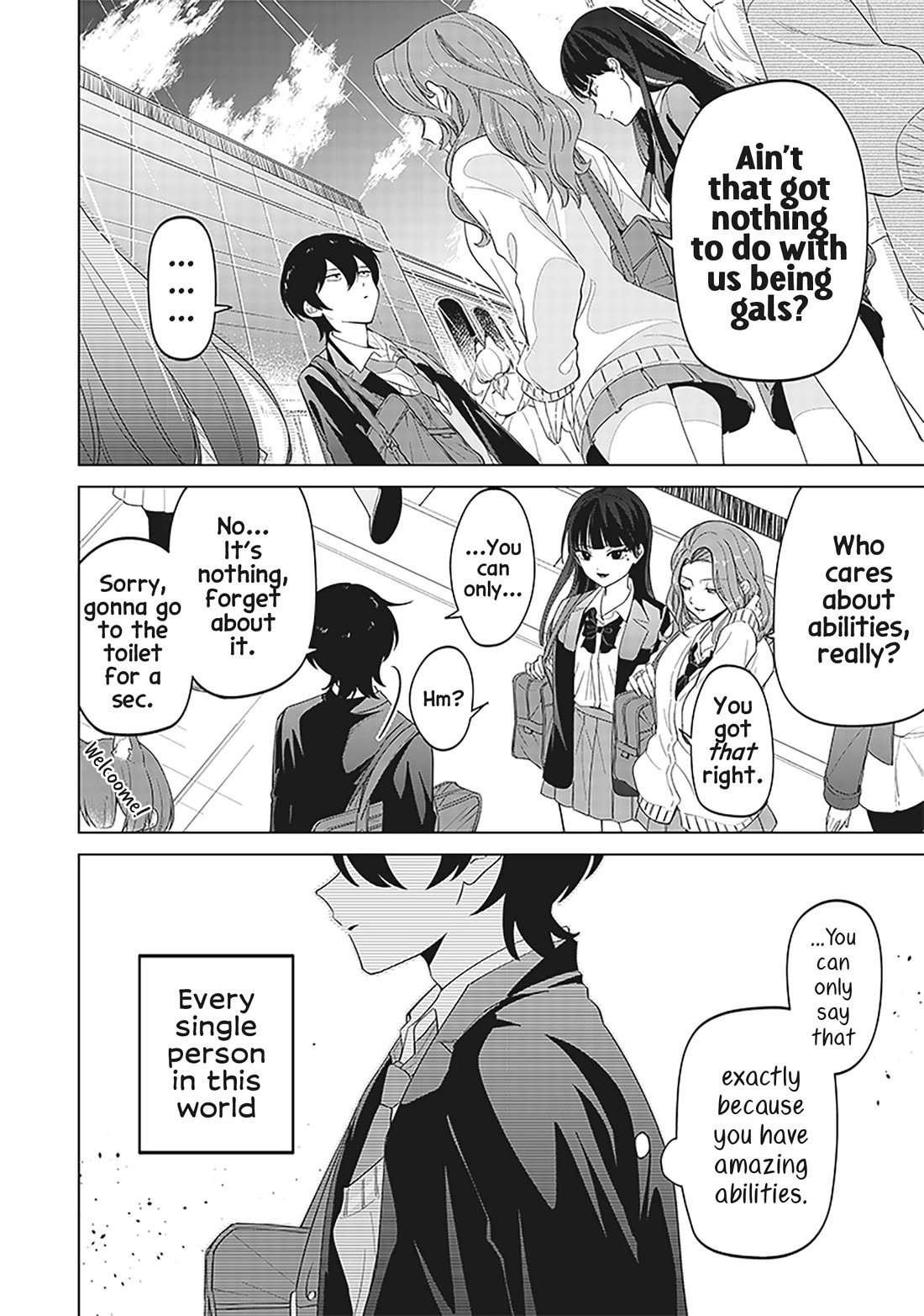 The Gals Who Always Say Insane Things: My Daily Life at a Private Paranormal High School Chapter 9 page 10 - Chapter 9: Shining a little kinda deal