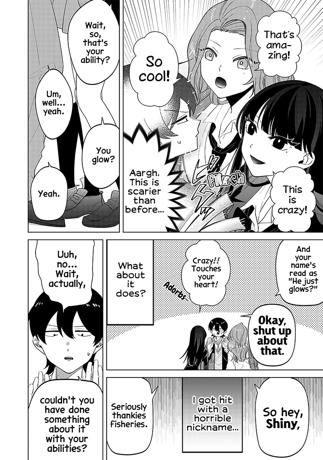 The Gals Who Always Say Insane Things: My Daily Life at a Private Paranormal High School Chapter 9 page 16 - Chapter 9: Shining a little kinda deal