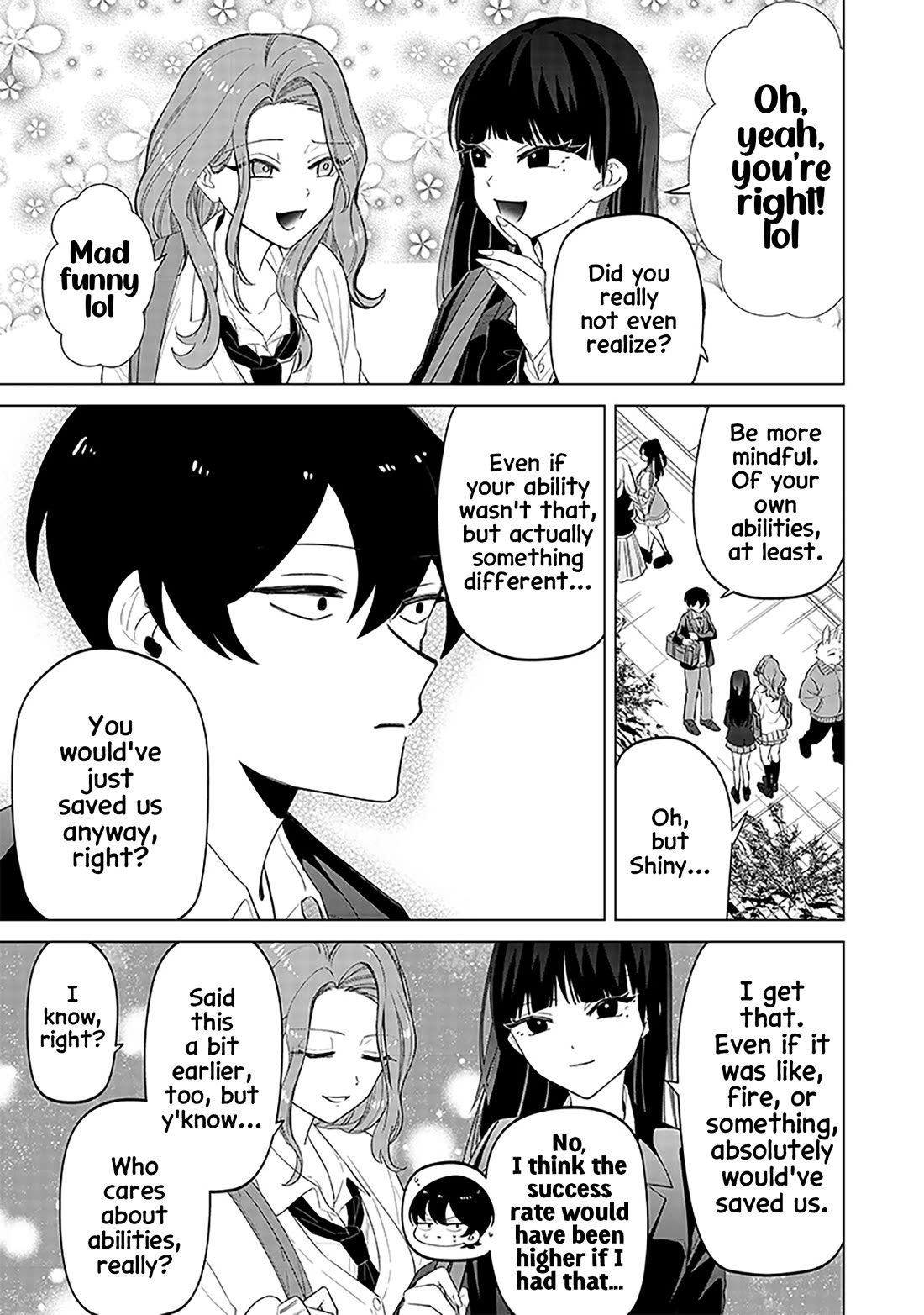 The Gals Who Always Say Insane Things: My Daily Life at a Private Paranormal High School Chapter 9 page 17 - Chapter 9: Shining a little kinda deal