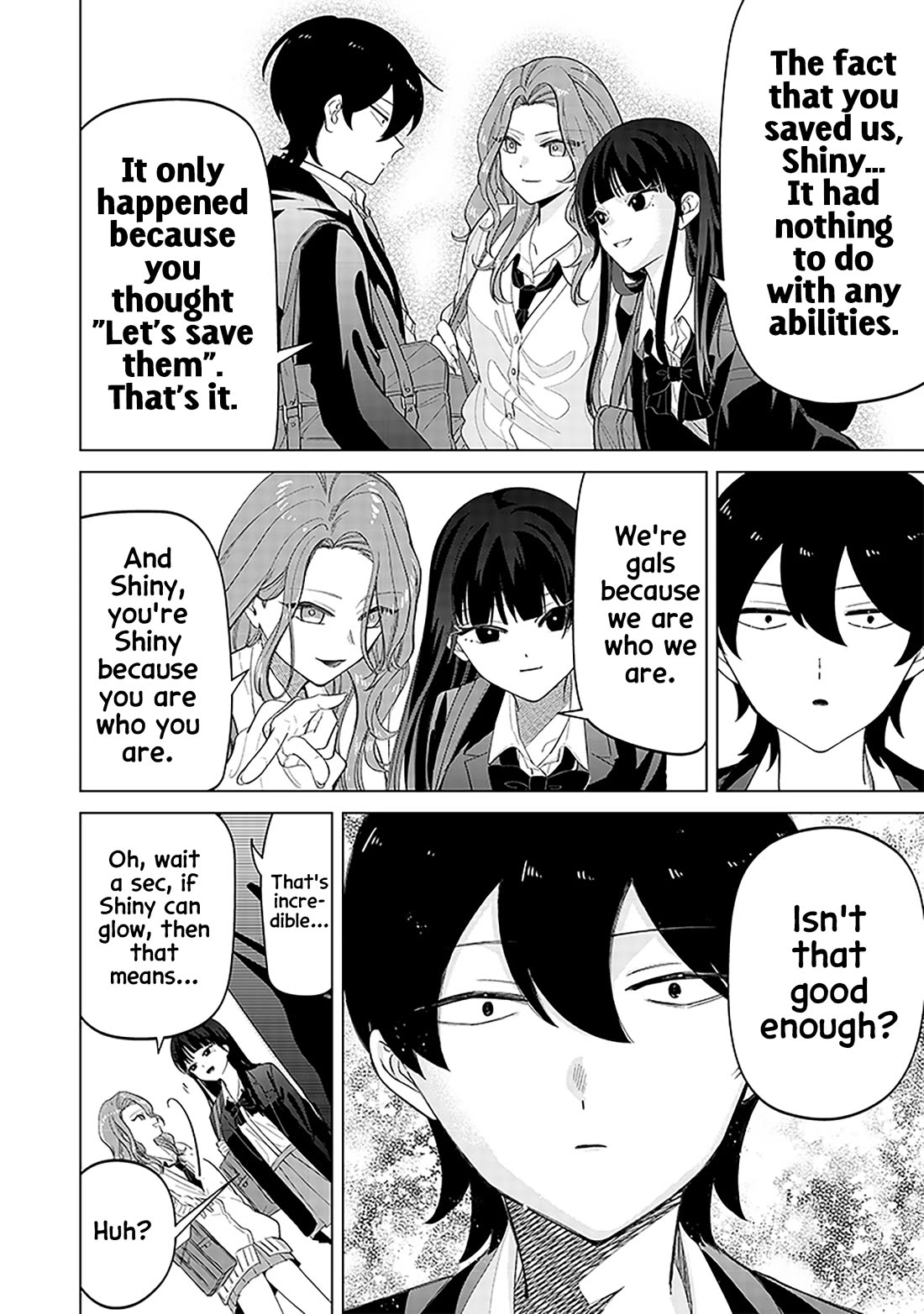 The Gals Who Always Say Insane Things: My Daily Life at a Private Paranormal High School Chapter 9 page 18 - Chapter 9: Shining a little kinda deal