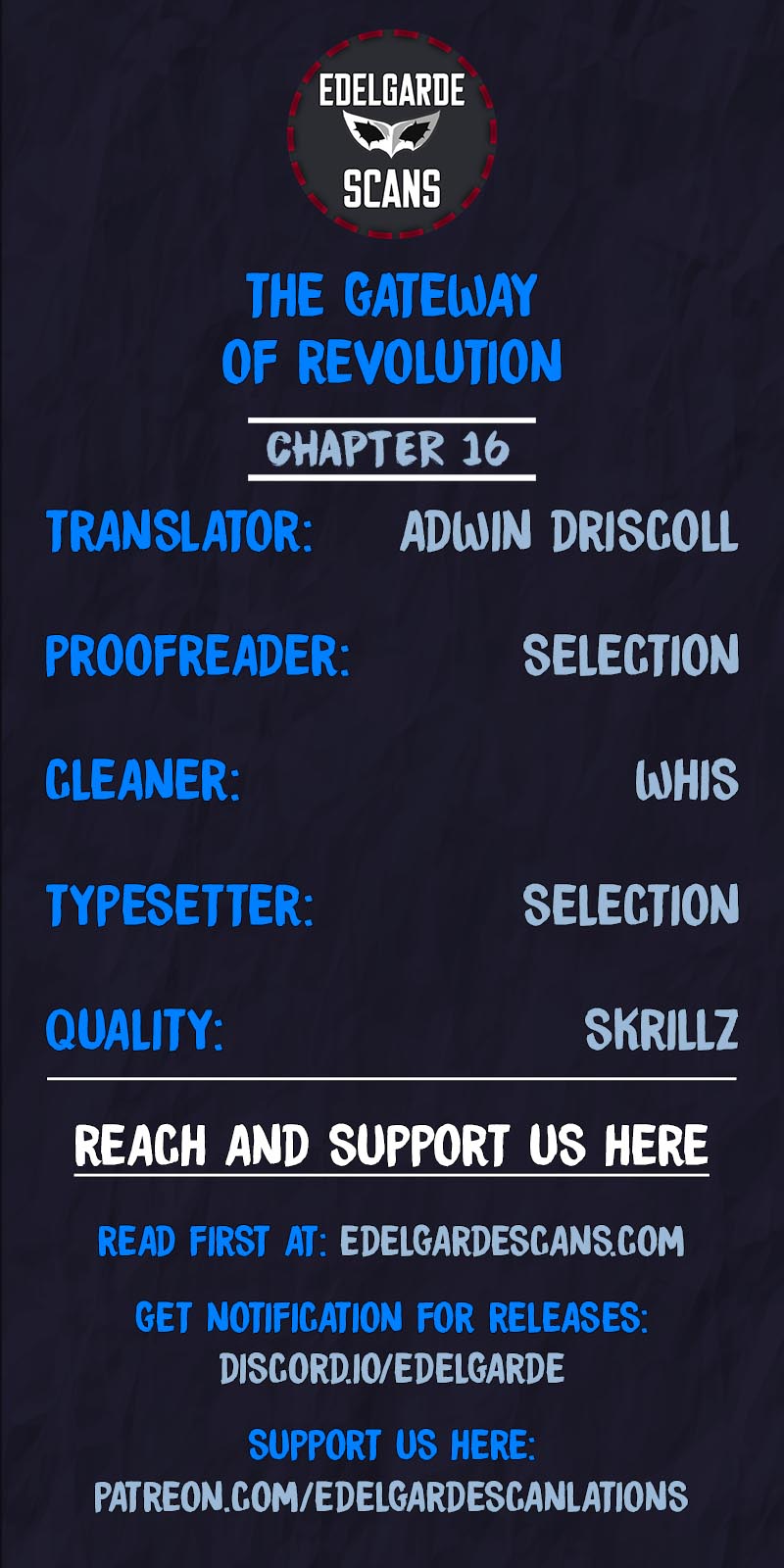 The Gateway of Revolution Chapter 16 page 1 - Chapter 16: Changing Faces