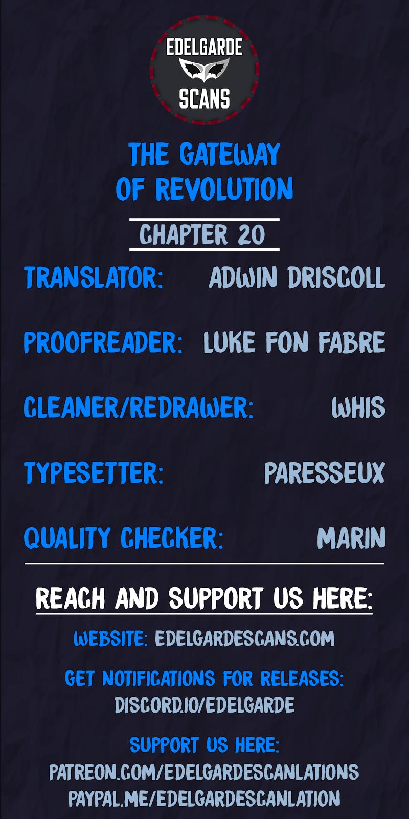 The Gateway of Revolution Chapter 20 page 1 - Chapter 20: Night at the Savage Blue Mountain