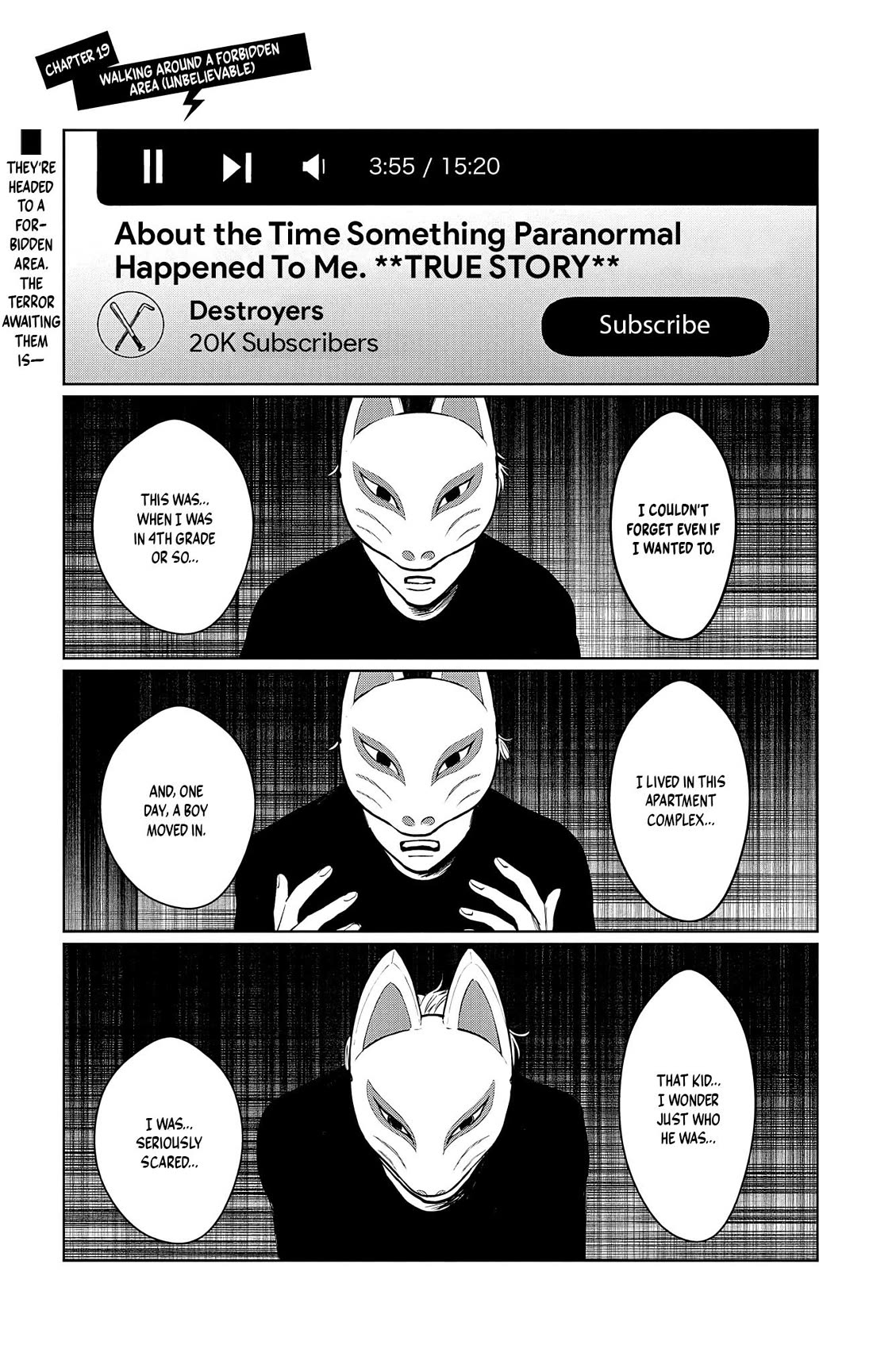 The Ghost Doesn't Show Up. Chapter 19 page 1 - Chapter 19: Walking Around A Forbidden Area (UNBELIEVABLE)