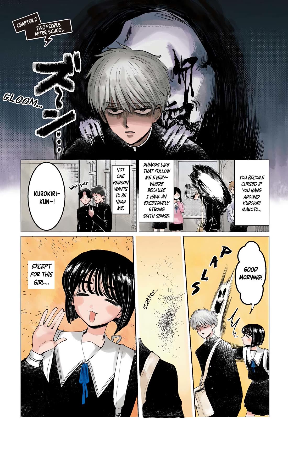 The Ghost Doesn't Show Up. Chapter 2 page 1 - Chapter 2: Two People After School