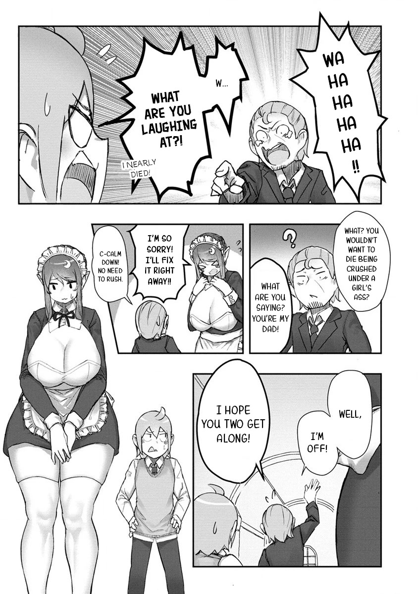 The Giant Maid Puts You in Your Place ♥ Chapter 1 page 12 - Chapter 1: I Won't Lose to this Humongous Maid!