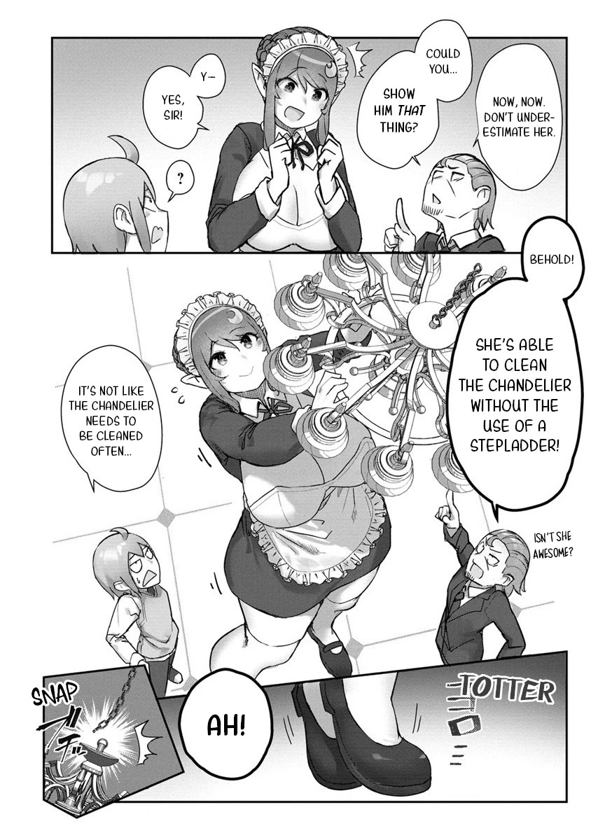 The Giant Maid Puts You in Your Place ♥ Chapter 1 page 9 - Chapter 1: I Won't Lose to this Humongous Maid!
