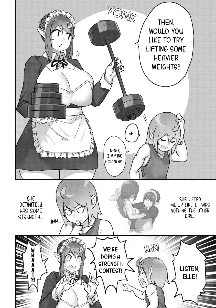 The Giant Maid Puts You in Your Place ♥ Chapter 2 page 4 - Chapter 2: Strength Showdown with the Huge Maid!!