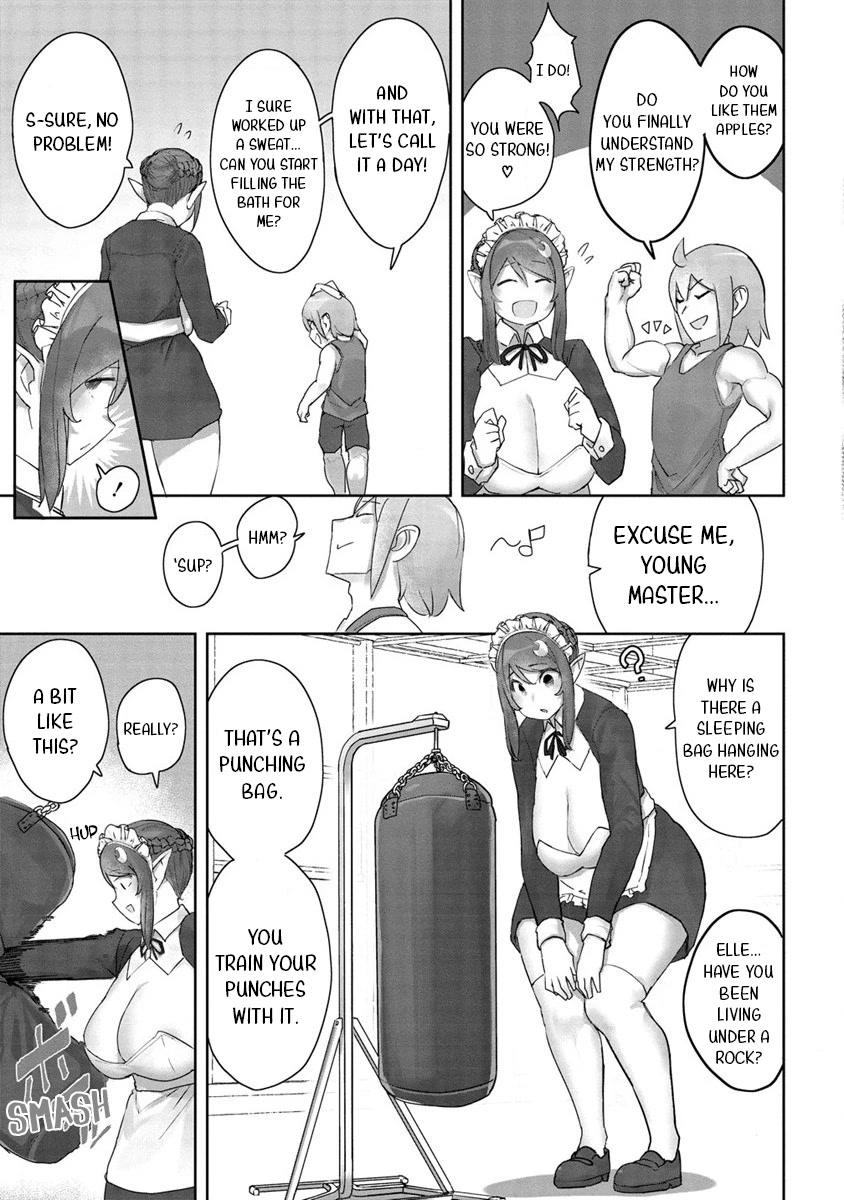 The Giant Maid Puts You in Your Place ♥ Chapter 2 page 8 - Chapter 2: Strength Showdown with the Huge Maid!!