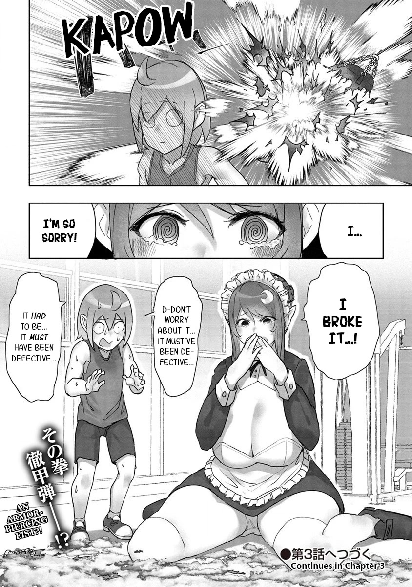 The Giant Maid Puts You in Your Place ♥ Chapter 2 page 9 - Chapter 2: Strength Showdown with the Huge Maid!!