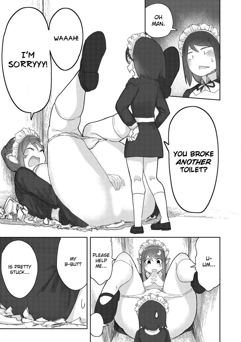 The Giant Maid Puts You in Your Place ♥ Chapter 6.5 page 3 - Chapter 6.5: Giant Maid's Toilet Trouble