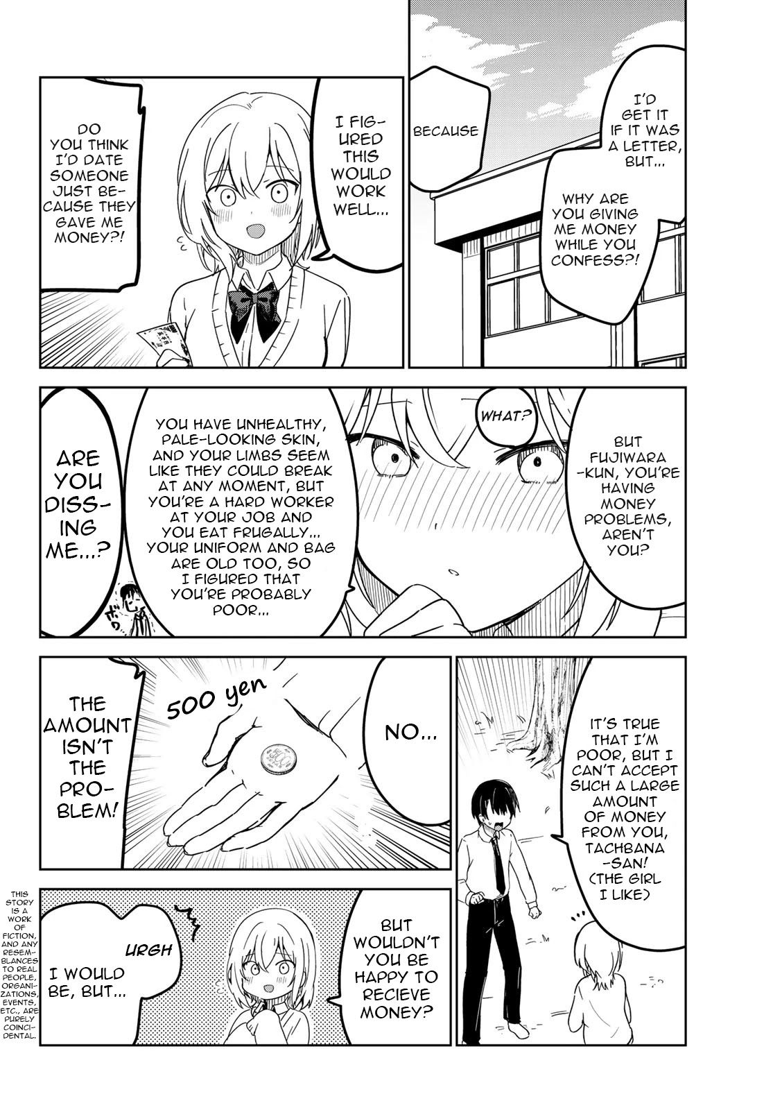 The Girl I Like Confessed to Me While Handing Me Cash Chapter 1 page 4 - Chapter 1