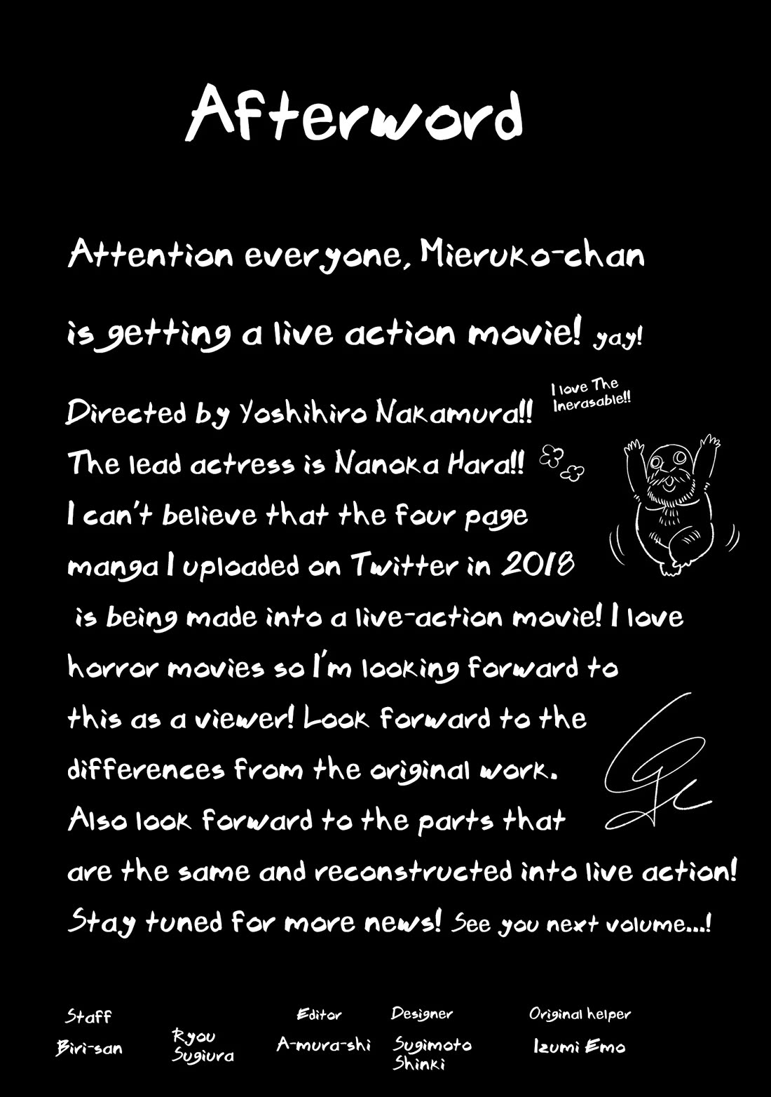 The Girl Who Can See Them Chapter 60.5 page 11 - Chapter 60.5: Volume 11 Extras