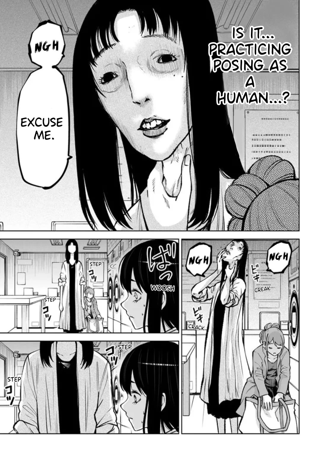 The Girl Who Can See Them Chapter 64.6 page 5 - Chapter 64.6: Intermission Apparition "Laundromat"