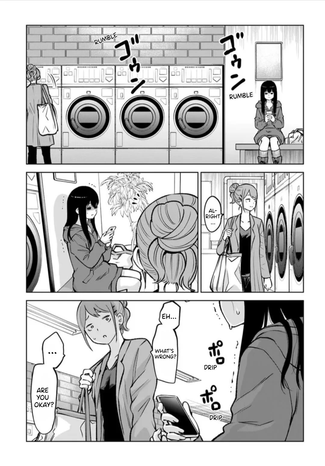 The Girl Who Can See Them Chapter 64.6 page 7 - Chapter 64.6: Intermission Apparition "Laundromat"