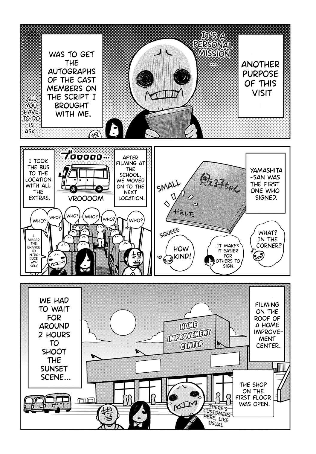 The Girl Who Can See Them Chapter 65.6 page 4 - Chapter 65.6: "Mieruko-Chan"-Movie Report Manga