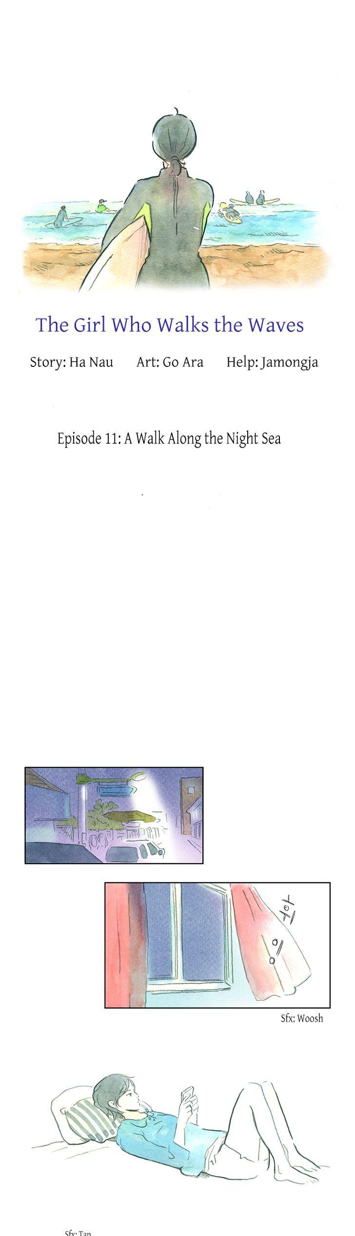 The Girl who Walks the Waves Chapter 11 page 3 - Chapter 11 : A walk along the night sea