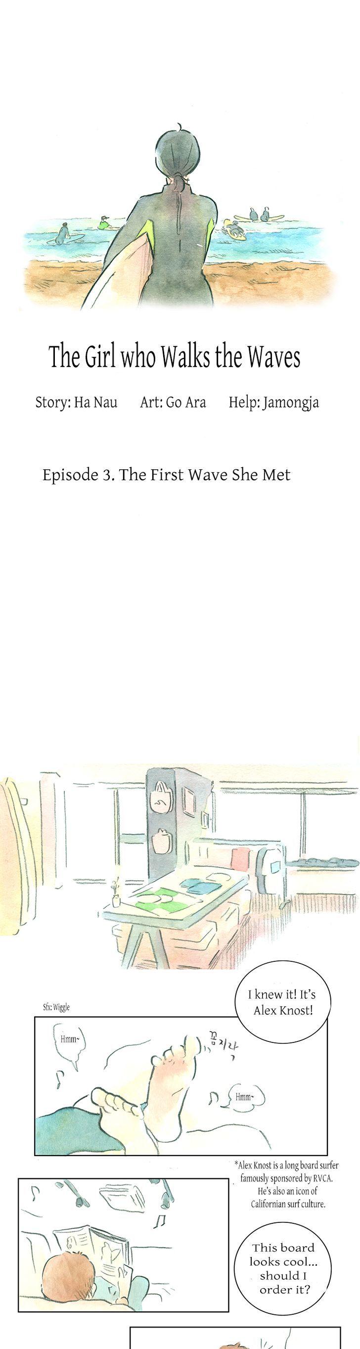 The Girl who Walks the Waves Chapter 3 page 2 - Chapter 3 : The First Wave She Met