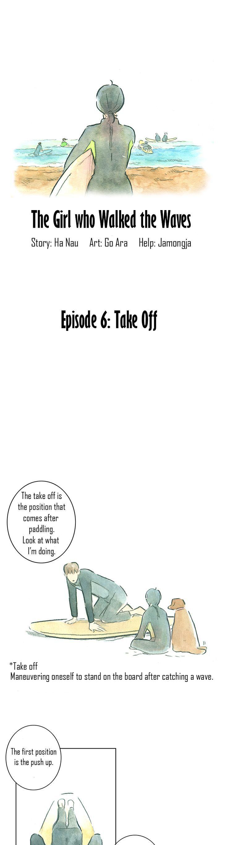 The Girl who Walks the Waves Chapter 6 page 1 - Chapter 6 : Take off