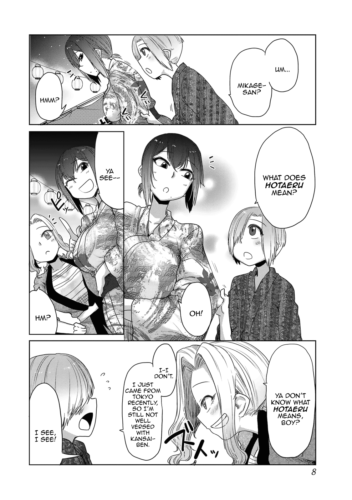 The Girl with a Kansai Accent and the Pure Boy Chapter 25 page 9 - Chapter 25: Festive Mood
