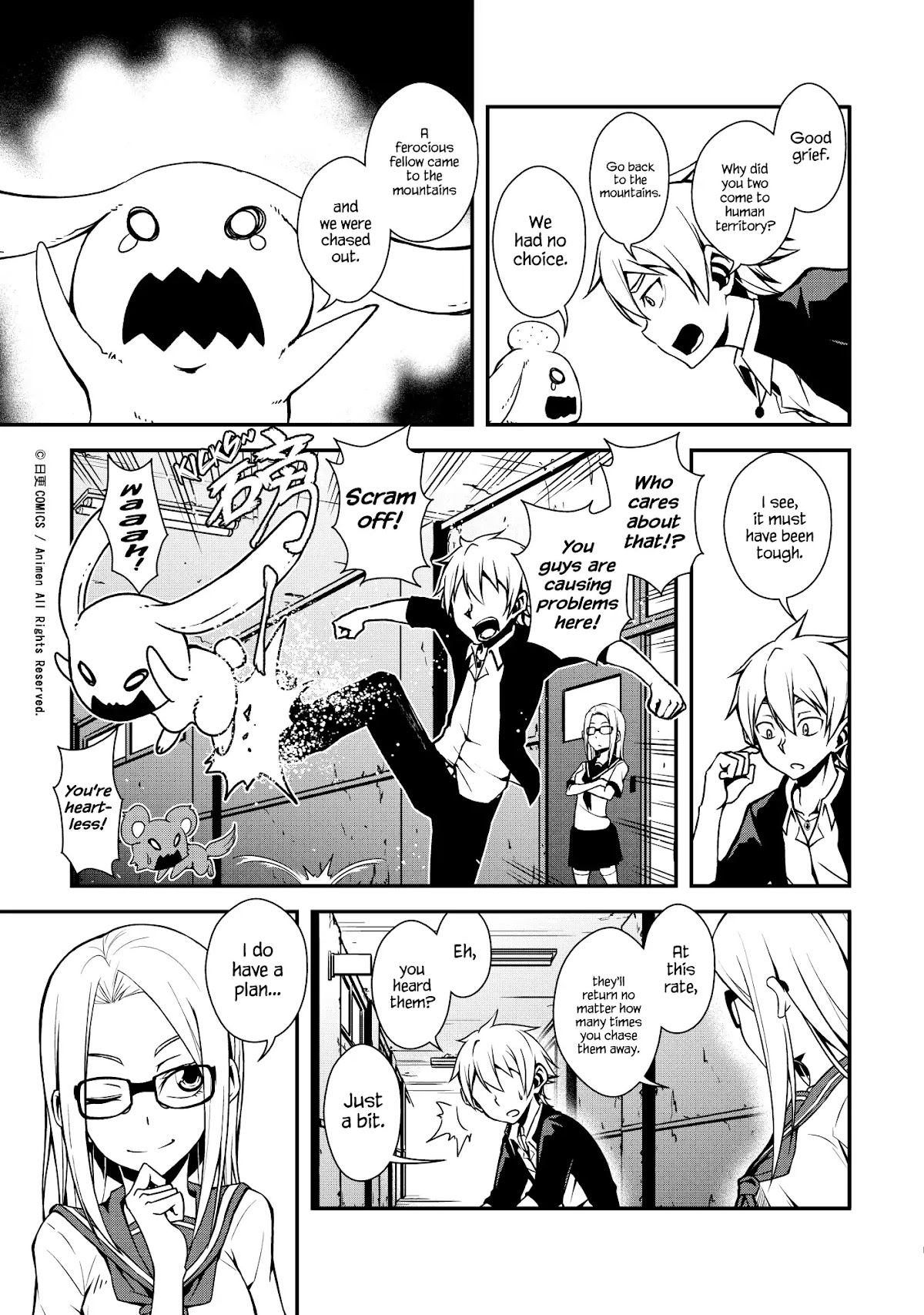 The Girl With Horns Chapter 1 page 9 - Chapter 1: The Demon Girl Has Arrived!