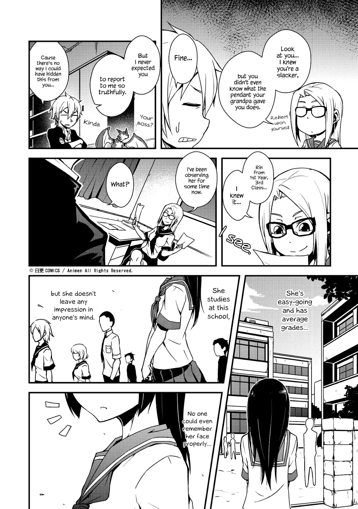 The Girl With Horns Chapter 2 page 6 - Chapter 2: Cat And Mouse
