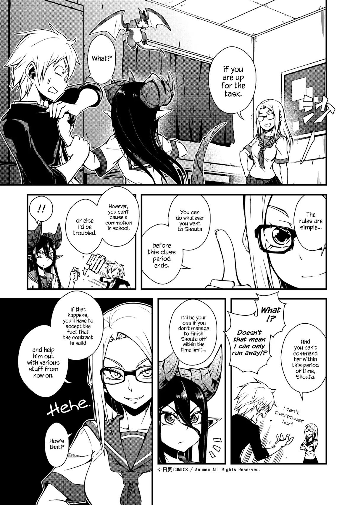 The Girl With Horns Chapter 2 page 9 - Chapter 2: Cat And Mouse