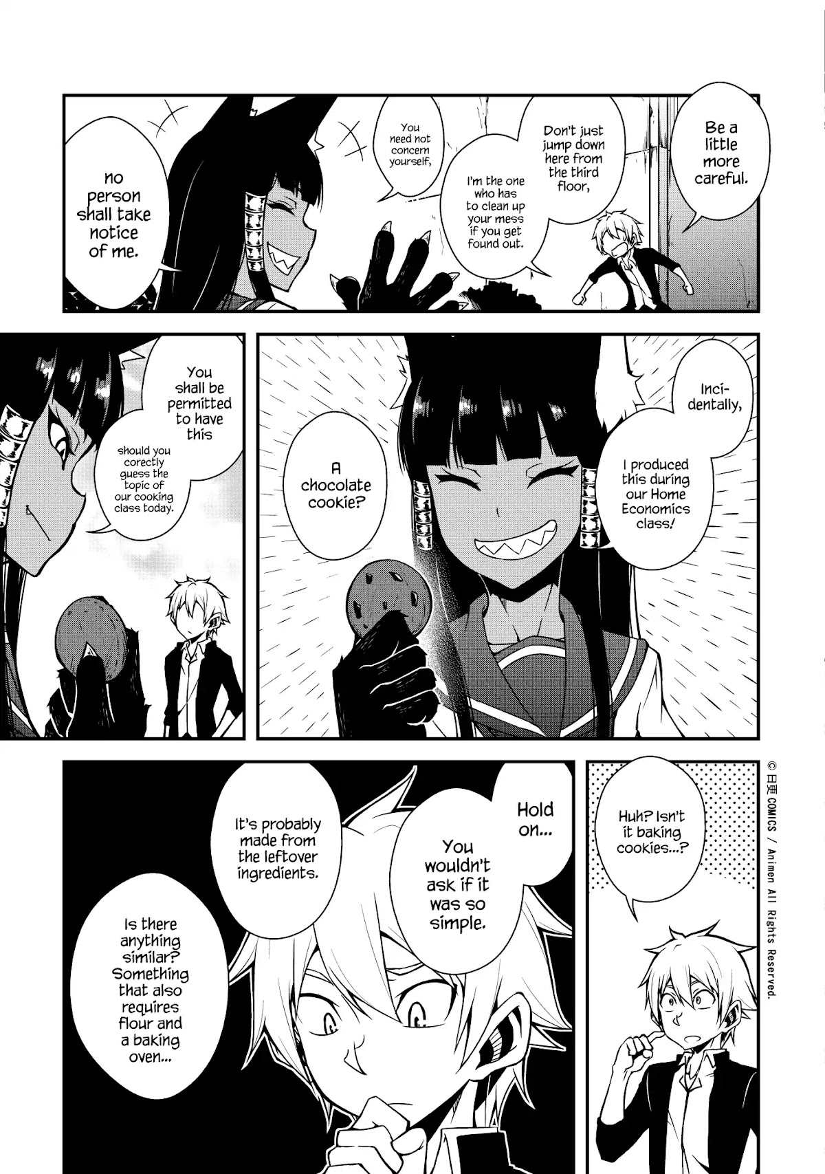 The Girl With Horns Chapter 3 page 13 - Chapter 3: The Black Smile