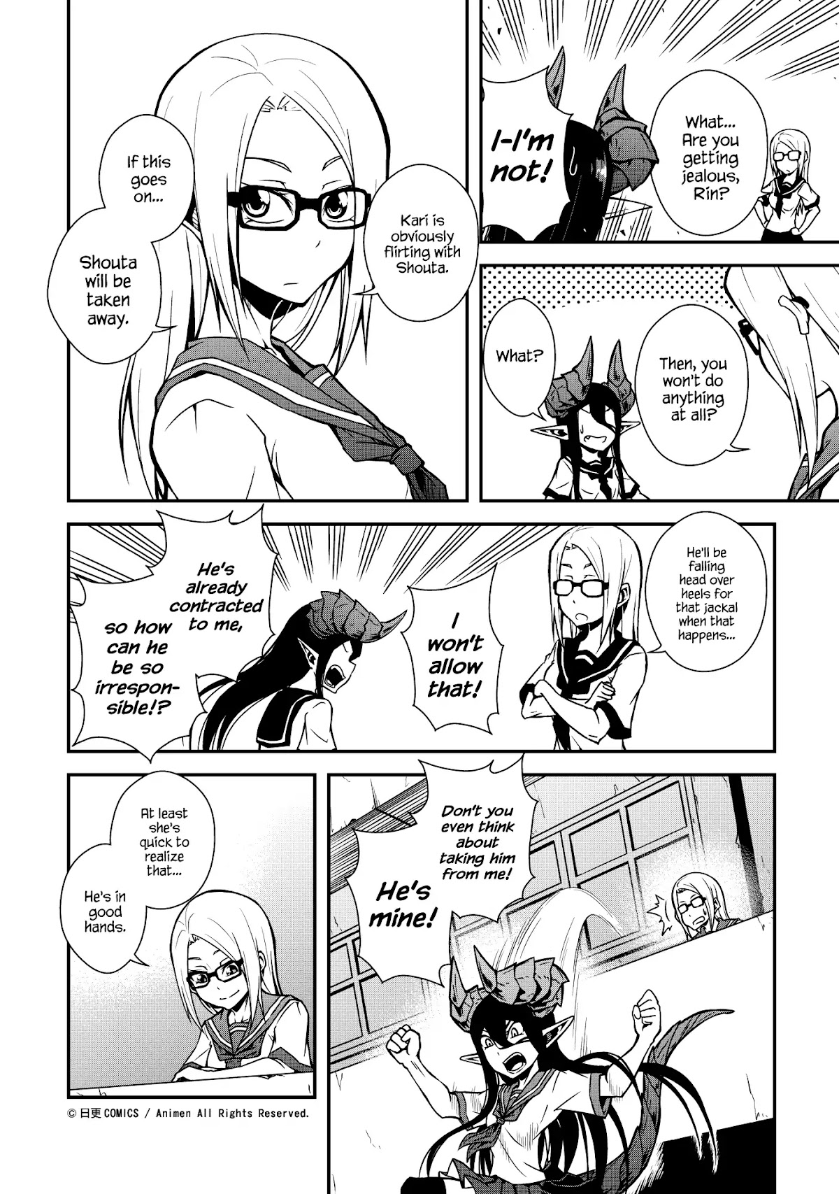 The Girl With Horns Chapter 3 page 16 - Chapter 3: The Black Smile