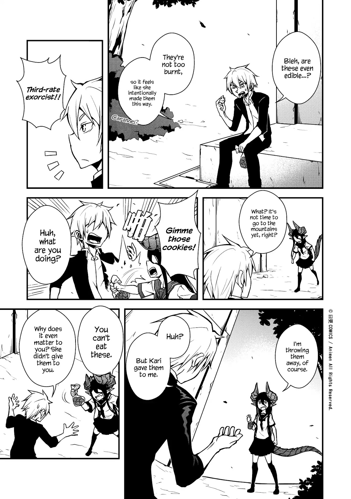 The Girl With Horns Chapter 3 page 17 - Chapter 3: The Black Smile