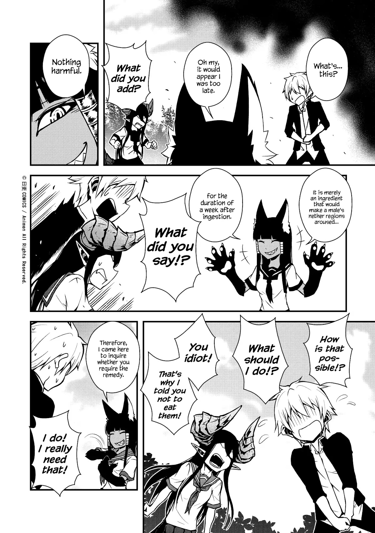 The Girl With Horns Chapter 3 page 20 - Chapter 3: The Black Smile
