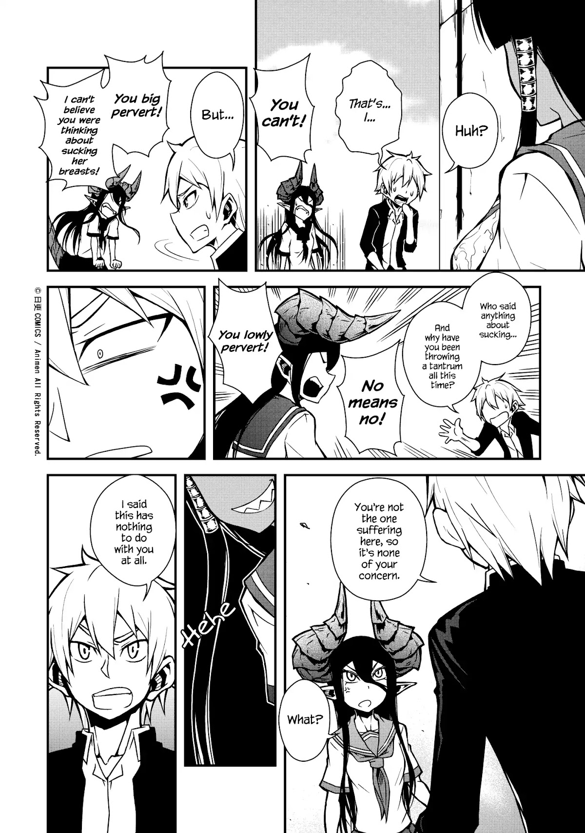 The Girl With Horns Chapter 3 page 22 - Chapter 3: The Black Smile
