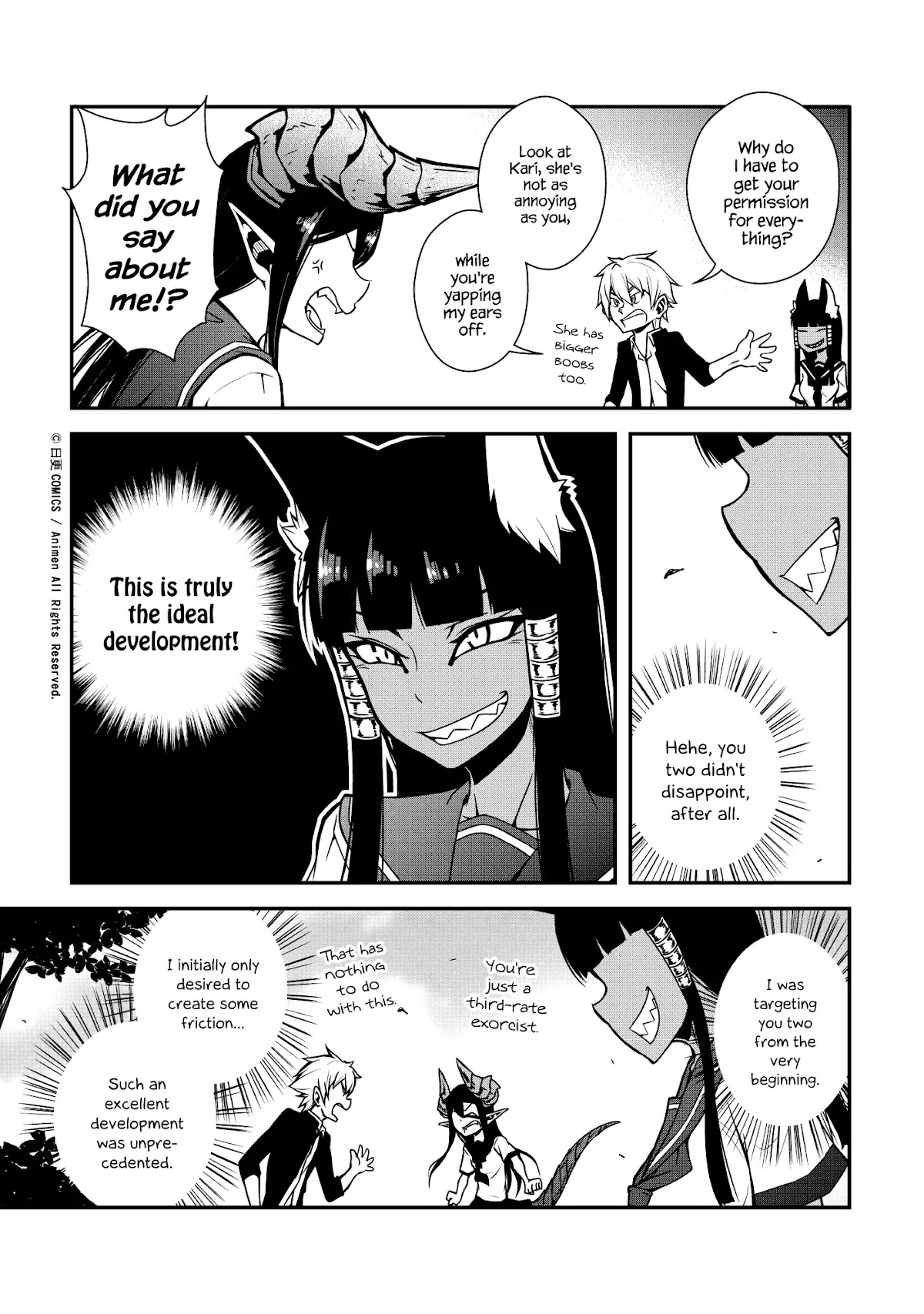 The Girl With Horns Chapter 3 page 23 - Chapter 3: The Black Smile