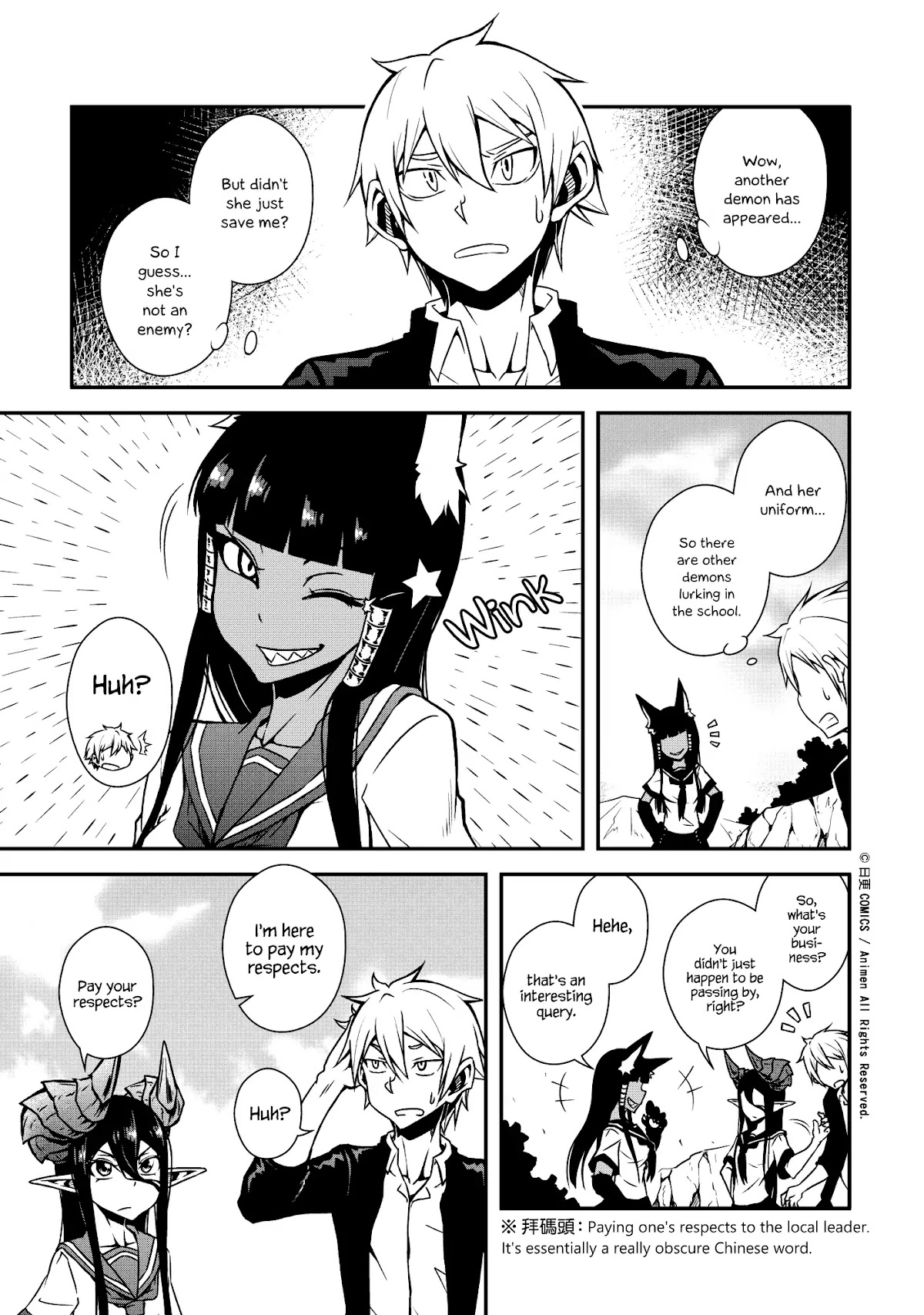 The Girl With Horns Chapter 3 page 7 - Chapter 3: The Black Smile