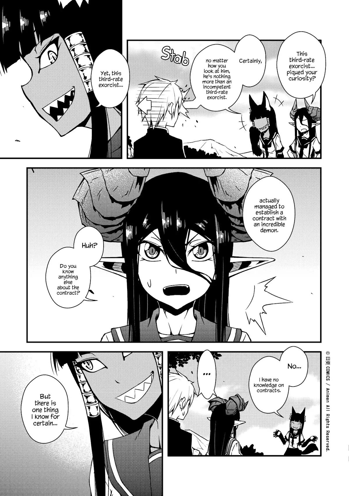 The Girl With Horns Chapter 3 page 9 - Chapter 3: The Black Smile
