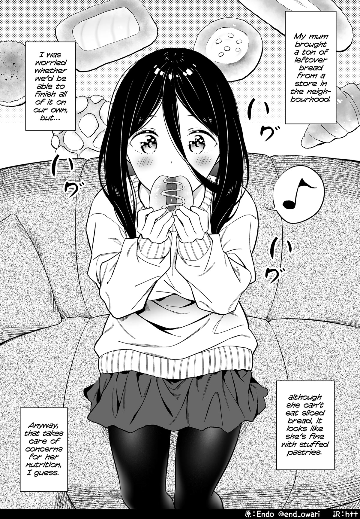 The Girl With No Relatives Chapter 5 page 1 - Chapter 5: A girl with no relatives will be fed delicious food in proportion to how viral this gets ⑤