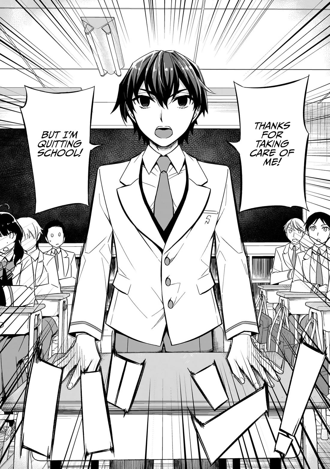 The Girls Who Traumatized Me Keep Glancing at Me, but Alas, It’s Too Late Chapter 1 page 7 - Chapter 1: I'm Quitting School!