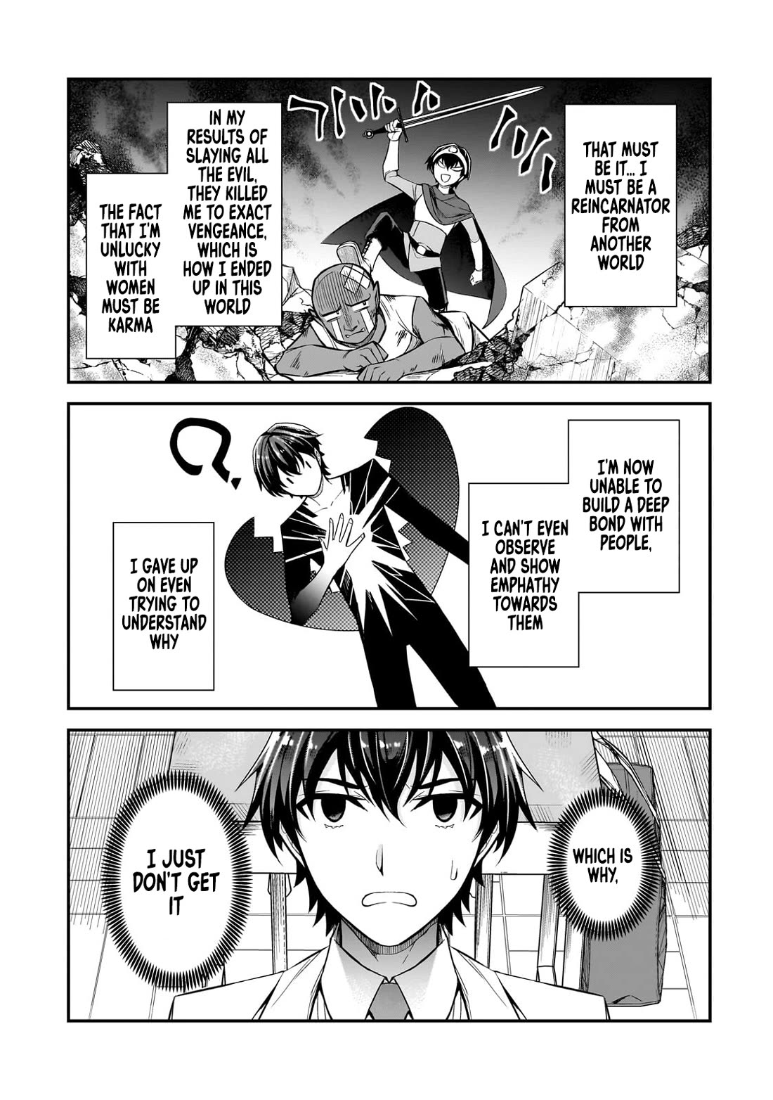 The Girls Who Traumatized Me Keep Glancing at Me, but Alas, It’s Too Late Chapter 2 page 3 - Chapter 2: Bad Luck With Women