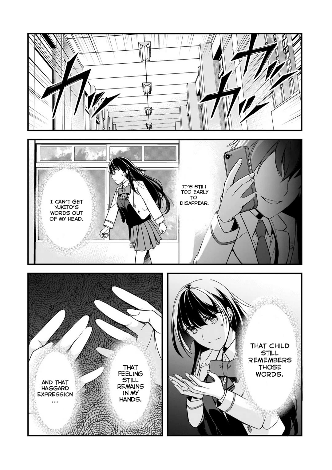 The Girls Who Traumatized Me Keep Glancing at Me, but Alas, It’s Too Late Chapter 8.2 page 12 - Chapter 8.2: Disappear