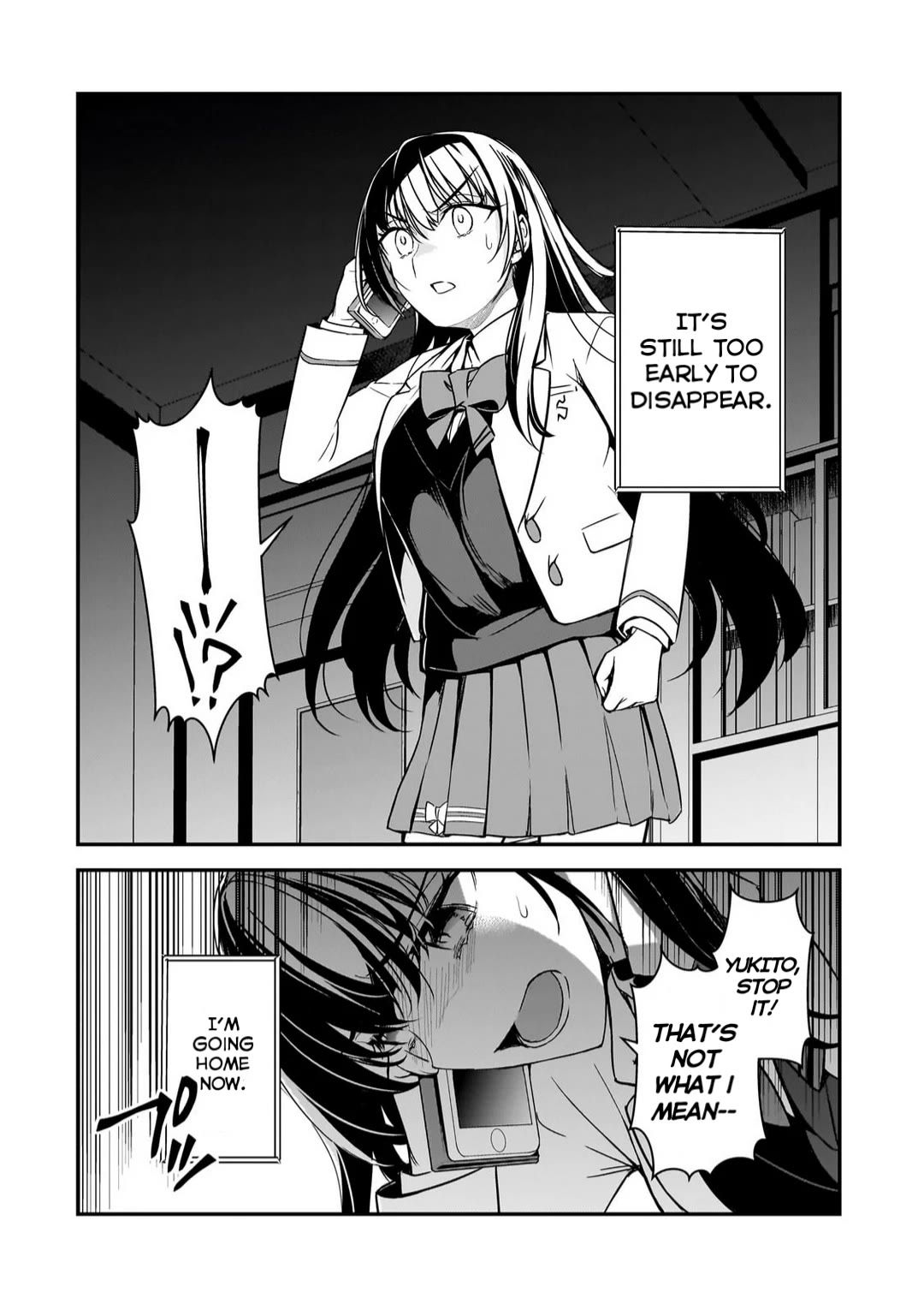 The Girls Who Traumatized Me Keep Glancing at Me, but Alas, It’s Too Late Chapter 8.2 page 8 - Chapter 8.2: Disappear