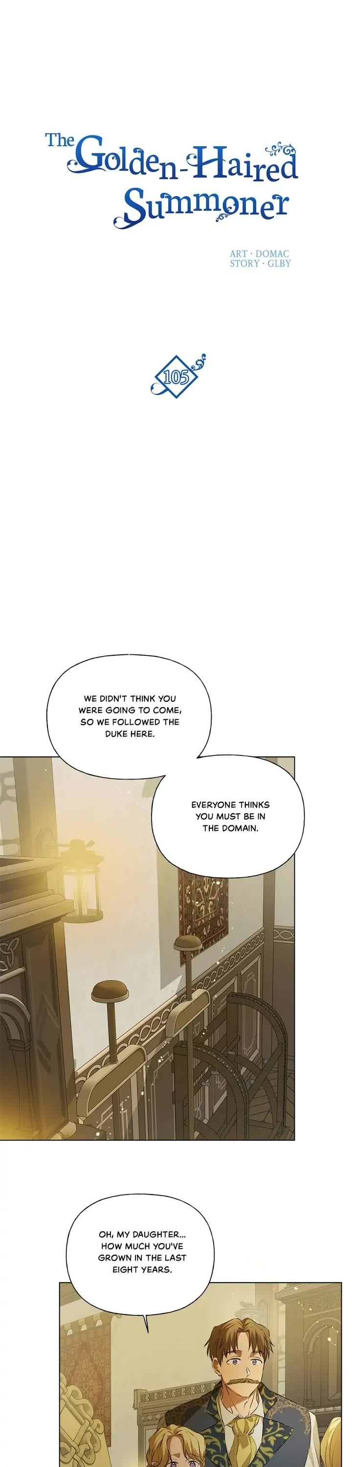 The Golden Haired Elementalist Chapter 105 page 1 - Chapter 105